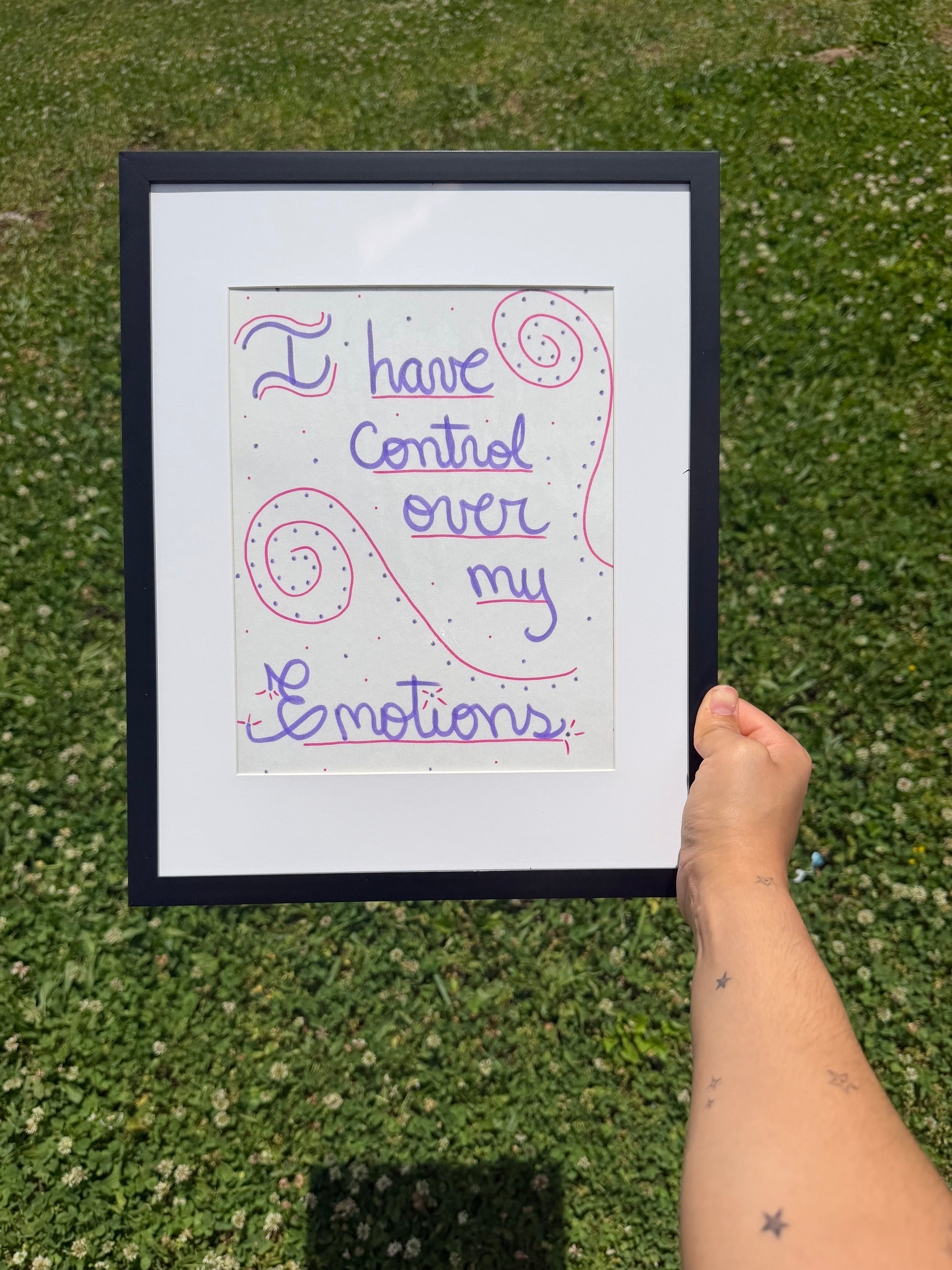 Control Over My Emotions | Framed Affirmation Wall Art