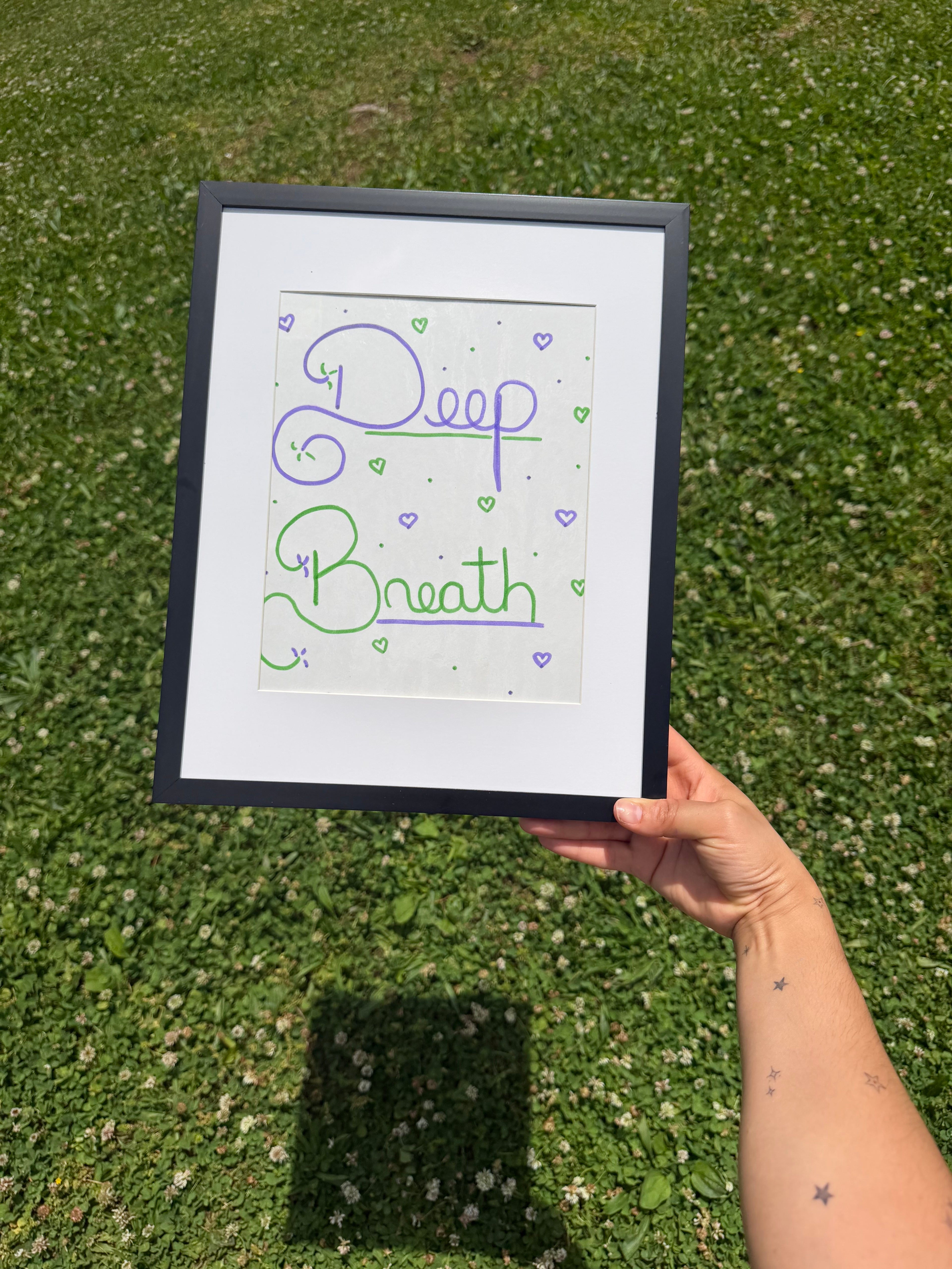 Deep Breath – Framed Mindfulness Art