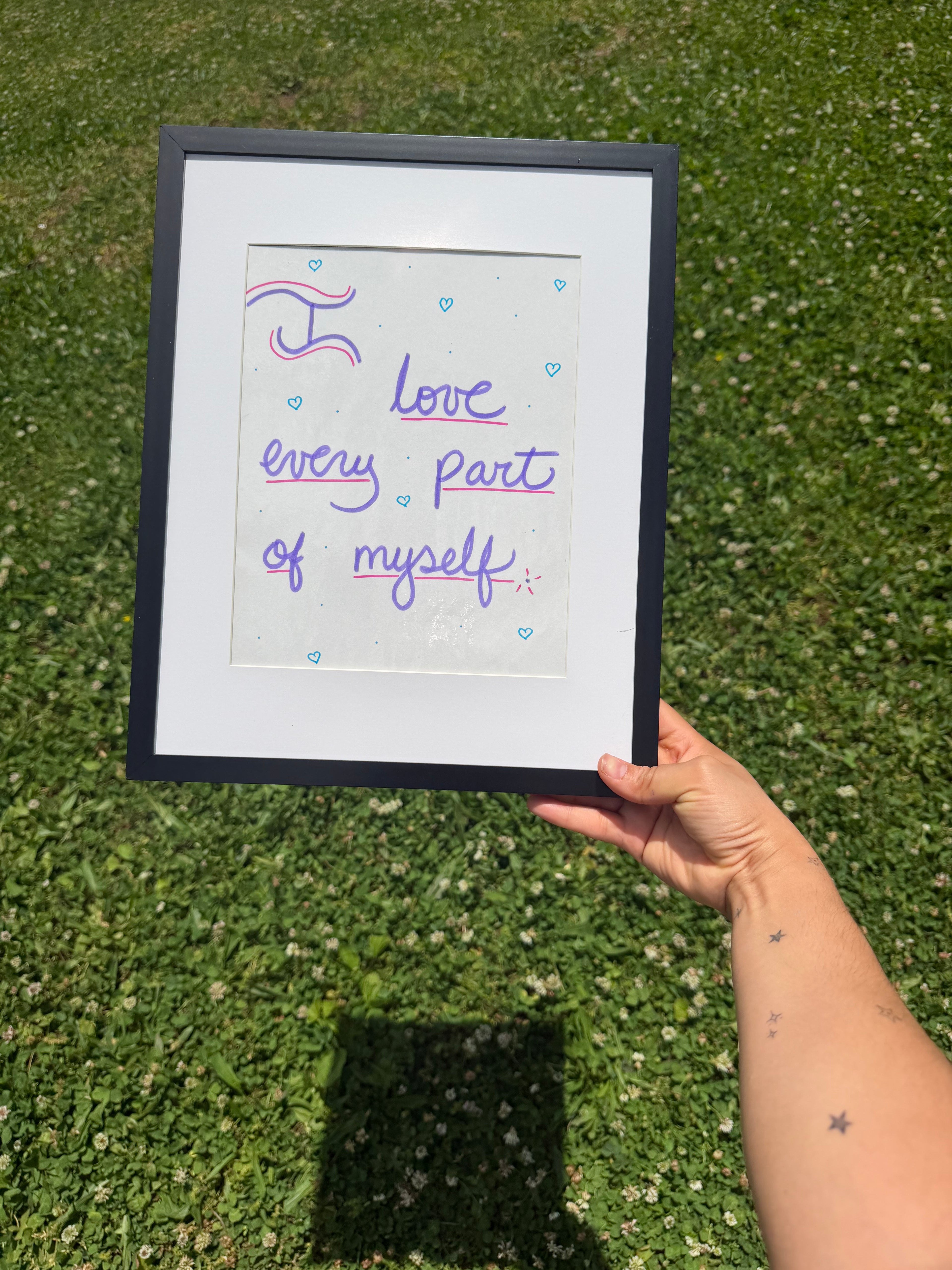 I Love Every Part of Myself – Framed Affirmation Art