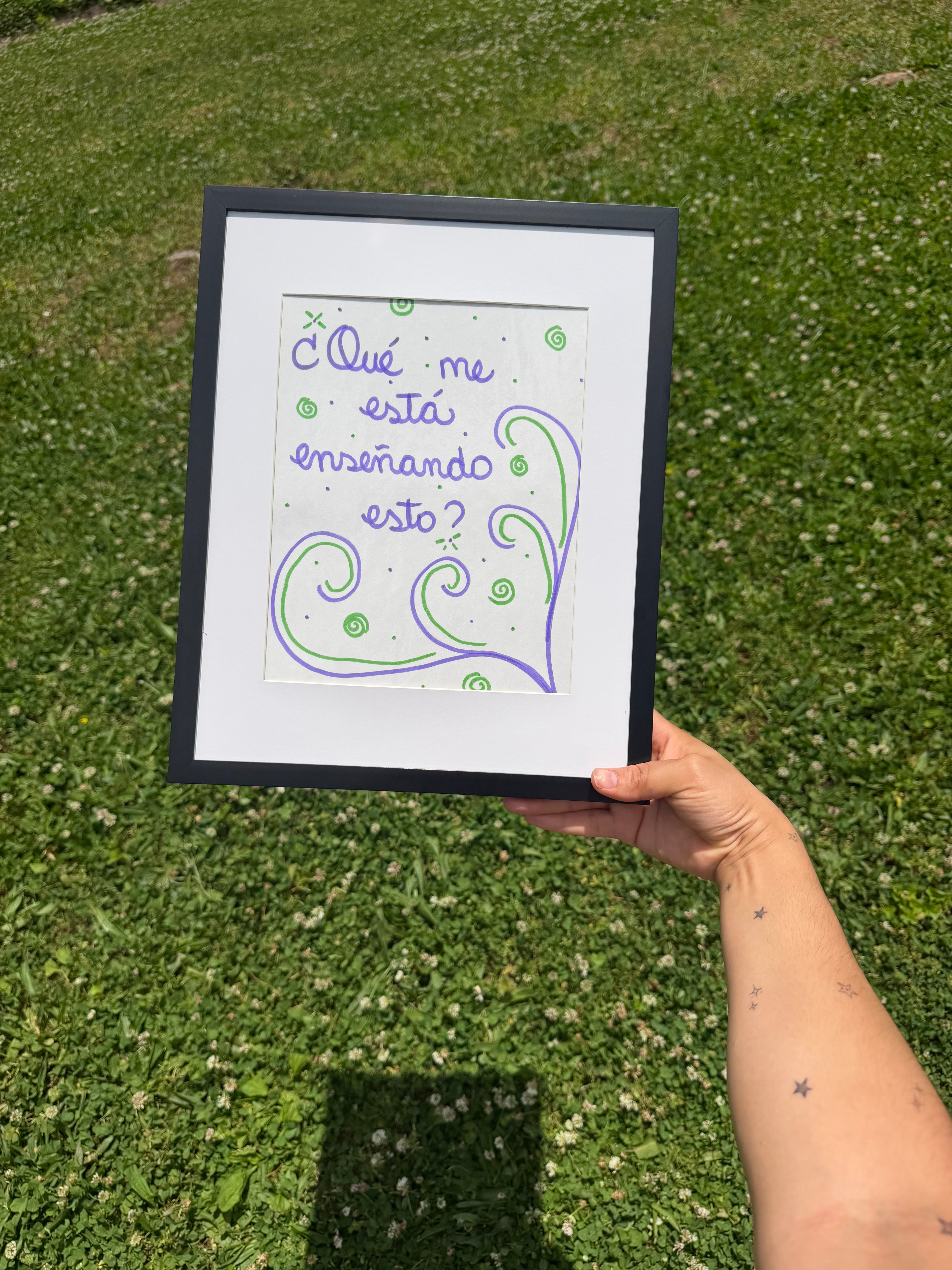 ¿Qué Me Está Enseñando Esto? – Framed Reflection Art
