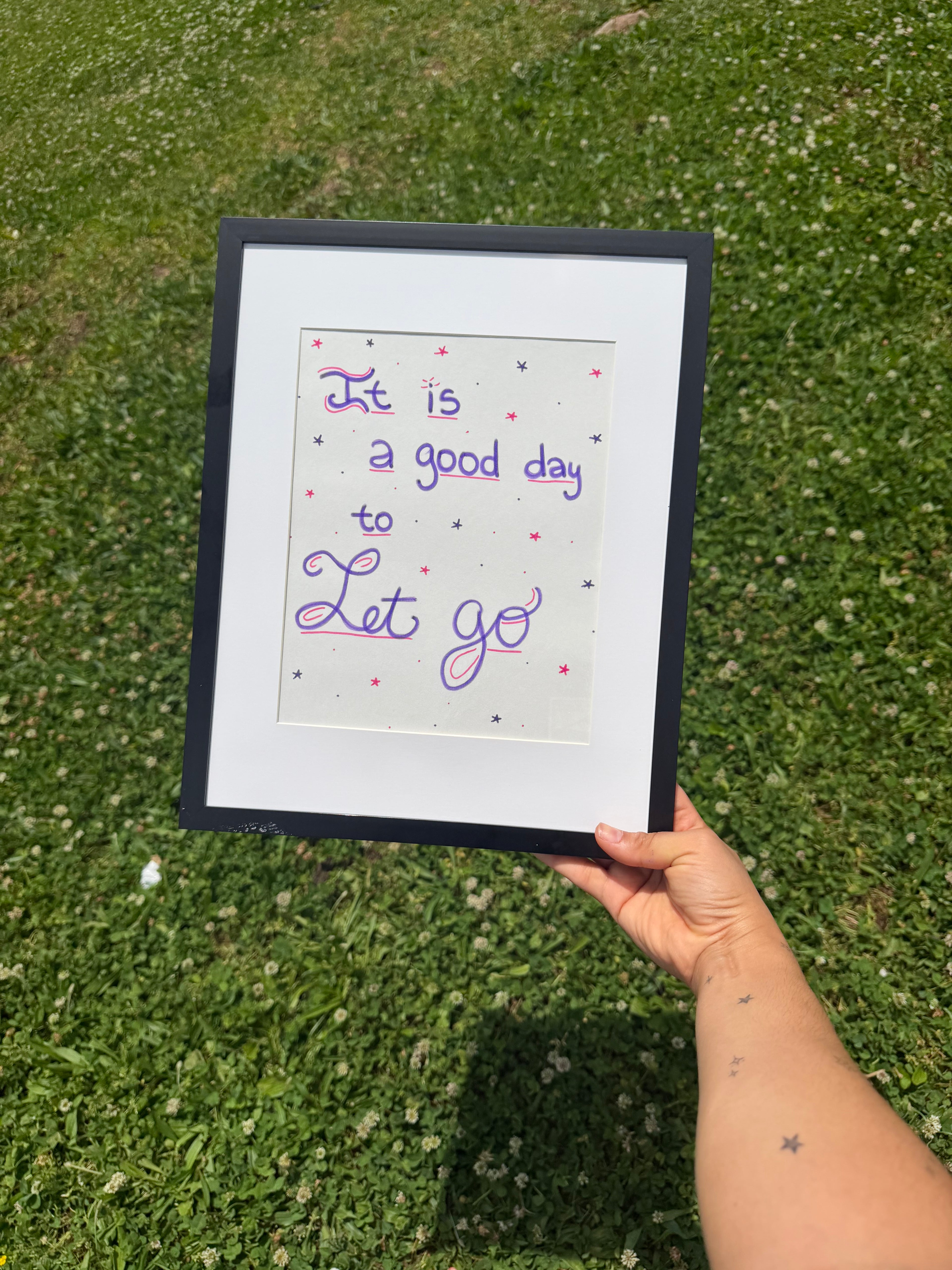 A Good Day To Let Go | Framed Affirmation Art
