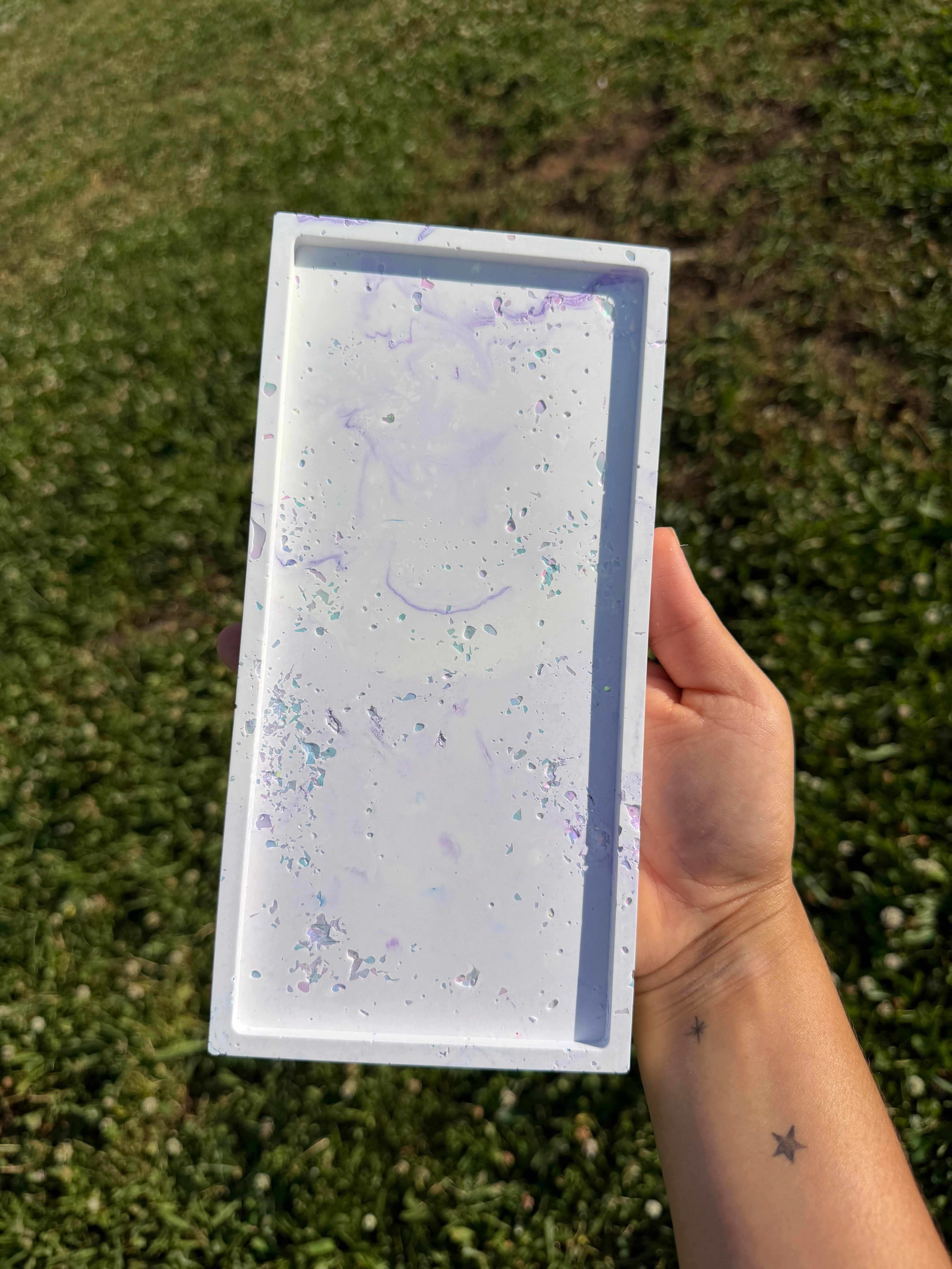 Aurora Drift Tray | Lilac & Blue