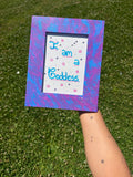I Am a Goddess (Blue) – Aurora Frame Affirmation Decor