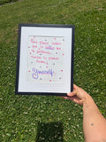 Yourself – Framed Affirmation Art