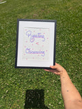 Reacting < Observing – Framed Mindfulness Art